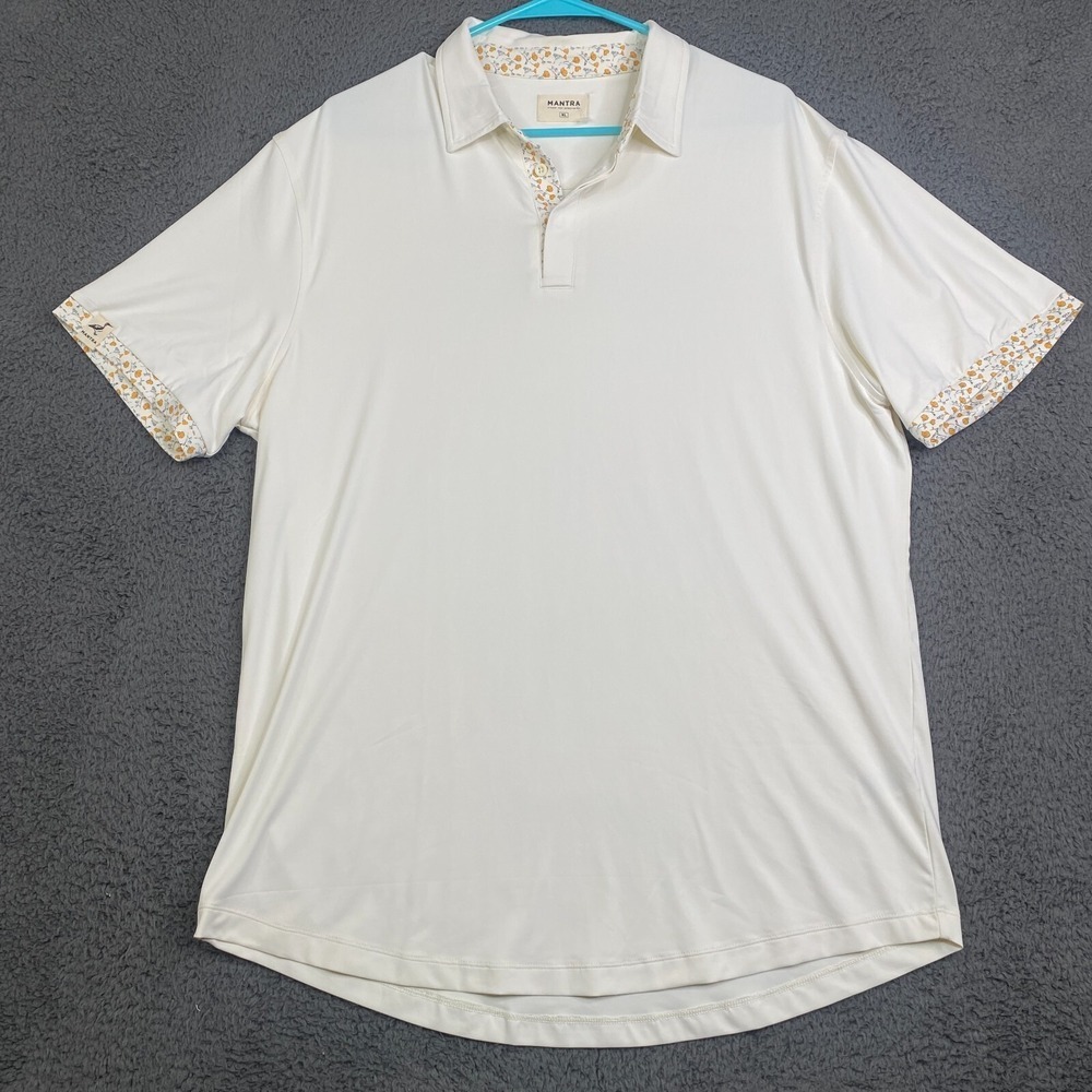 Mantra Polo Shirt Mens XL Stretch Long Sleeve Point Collar Performance Golfer